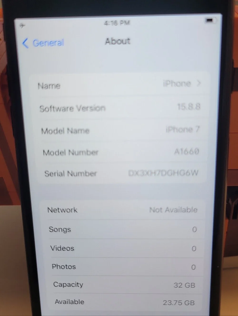 Apple iPhone 7 32gb Black Unlocked USED